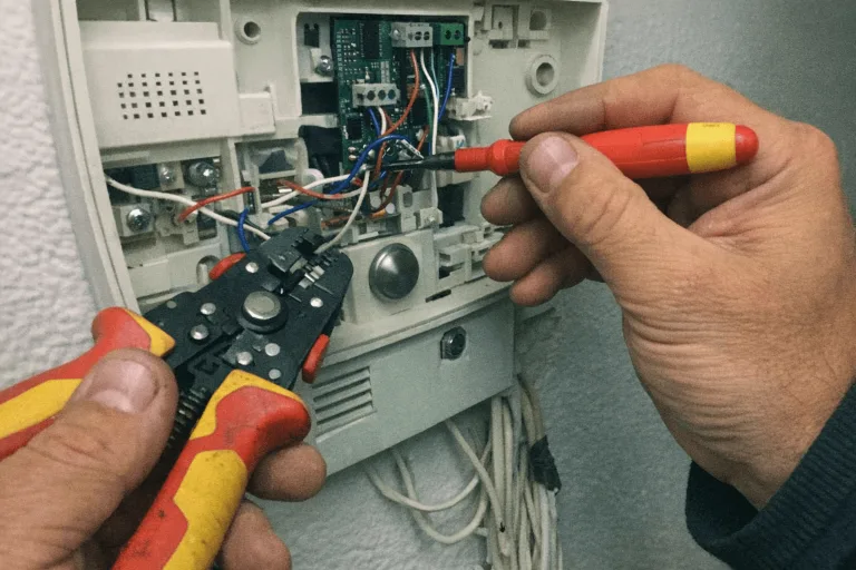 Präzises Werkzeug für professionelle Elektrotechnik im Einsatz