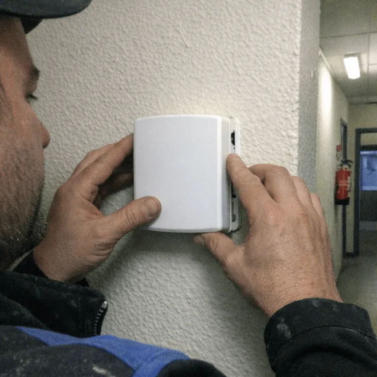 Installation eines modernen Aufputz-Gongs
